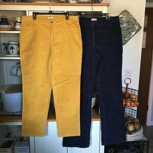 Bundle - Women's Corduroy Pants Croft & Barrow & St John's Bay Sz 18 Tall